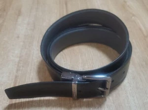Michael Kors Belt Reversible Black Gray Silver Buckle Adjustable Any Size To 50" - Picture 1 of 7