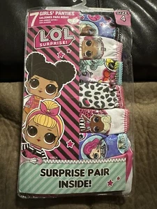 lol Dolls  Girls Underwear Size 4 Pack Of 7 - Picture 1 of 2