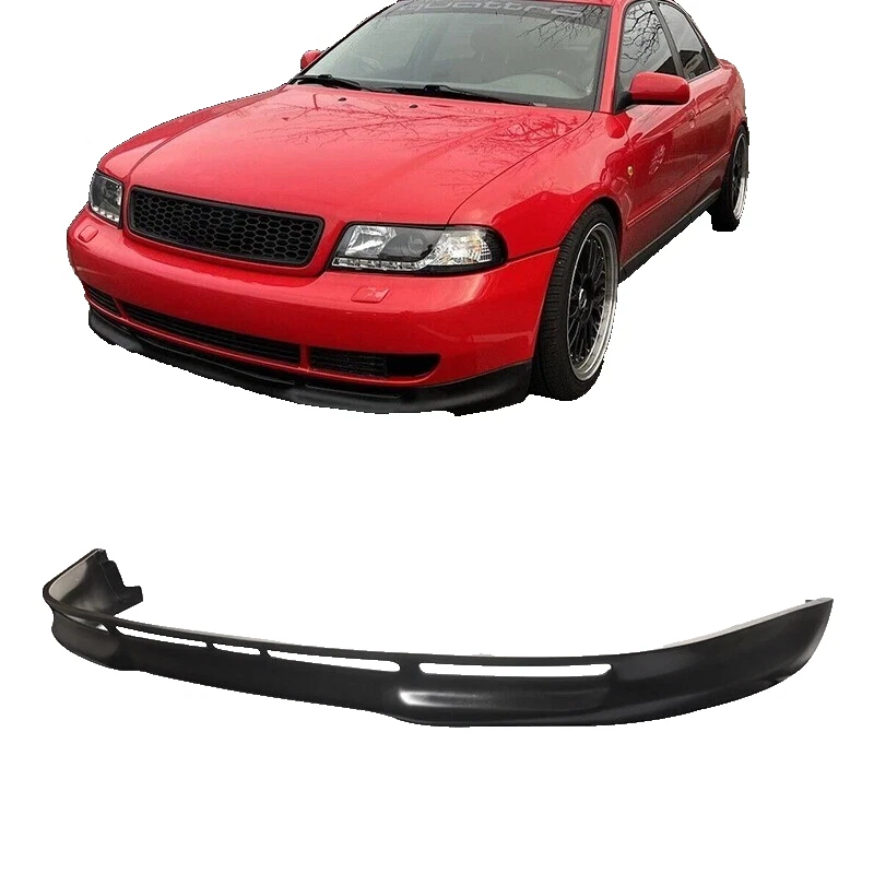 Se adapta a Audi A4 B5 1996-2001 tipo L estilo parachoques delantero alerón labial sin pintar PU Foto 1 de 4