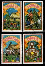 Tonga 1295-98 **, Weihnachten 1993