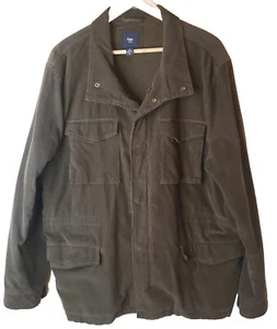 Gap Corduroy Jacket Mens XL Brown Full Zip  Outdoor Chore Barn Coat Pockets New! - Picture 1 of 18