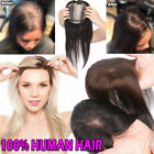 Mono Base Straight 100% Silk Virgin Remy Human Hair Topper Clip In Toupee Wig