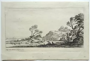 François Collignon, Stefano Della Bella, paysage, pêcheur, troupeau - Bild 1 von 1