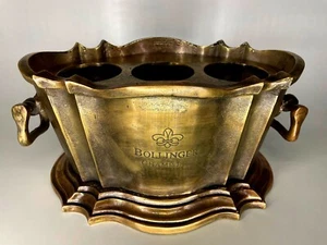 Golden Wine Cooler BOLLINGER champagne 1872 TROPHY FOR WINNERS ONLY ICE BUCKET - Picture 1 of 7