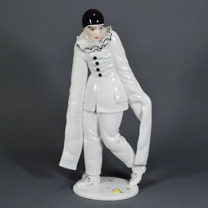 Rosenthal Schreitender Pierrot Art Deco Charol Bajazzo Figur figure figurine  - Bild 1 von 9