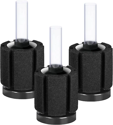 3 Pack Aquarium Bio Sponge Filter Breeding Fry Betta Shrimp Nano Fish Tank Smal - Image 1 of 4