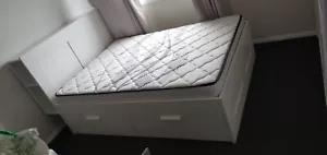 Double Bed frame with bed head and Sleeping Giant mattress - Picture 1 of 14