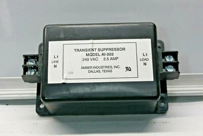 Amber Industries AI-202 Transient & Noise Suppressor 240 VAC 2.5A - Image 1 of 4