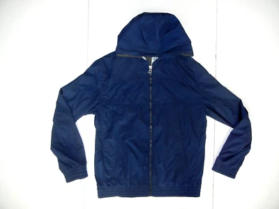 HUGO BOSS Blue Nylon WINDBREAKER JACKET Outdoor Hike Style Bomber Coat Men's 42R - Image 1 of 4