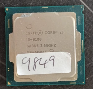 Intel i3-8100 3.60GHz 6MB Quad Core CPU Processor LGA 1151 SR3N5 - Picture 1 of 1