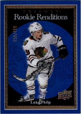 2023-24 Upper Deck Trilogy Rookie Renditions Blue #RR18 Luke Philp /499 - HKY - Image 1 of 2