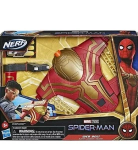 Marvel Spider-Man Web Bolt Nerf Blaster Role Play with 3 x Nerf Darts kids toy - Picture 1 of 4