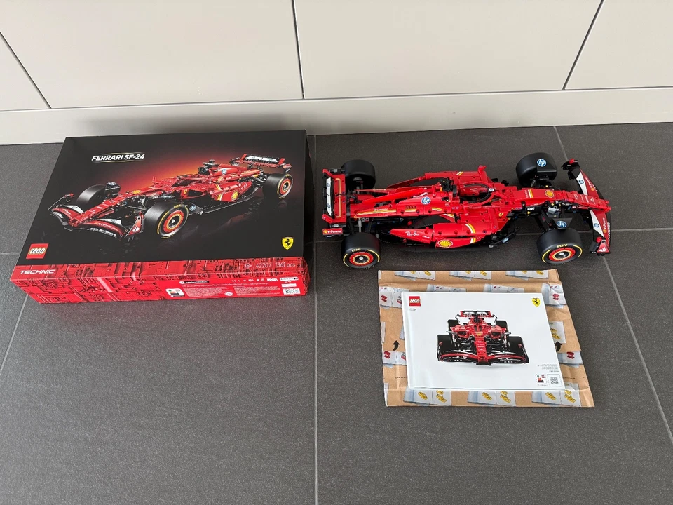 LEGO FERRARI SF-24 42207  GEBAUT KOMPLETT ANLEITUNG OVP - Bild 1 von 4