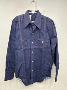 New Boys Panhandle Slim Blue Jean Long Sleeve Pearl Snap Size 12 DD-114 - Picture 1 of 11