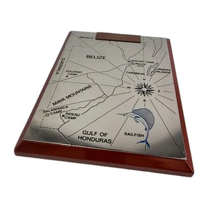 British Army 48 Fld Sqn Military Plaque NAAFI Singapore Belize Map 1980s - Picture 1 of 8