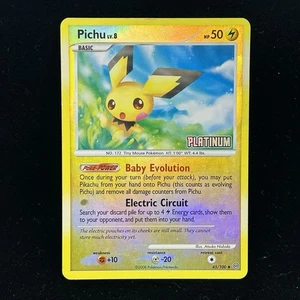 Pokemon - Pichu 45/100 Platino Reverso Holo Burger King Promo Estampado MP - Imagen 1 de 11