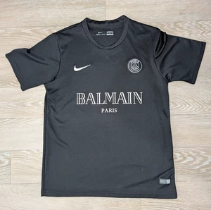 Nike PSG Black Balmain Training Shirt Football Inspired Size Large - Used Good - Picture 1 of 16