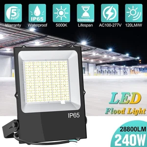 28800LM - 240W LED Flood Light Outdoor Commercial Street Football Lighting IP65 - Picture 1 of 10