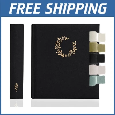 Elegant Flax Linen Scrapbook - 100 Page Memory Book - Image 1 of 4