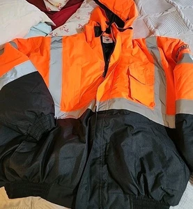 Ml Kishigo stark reflektierende Jacke/Mantel mit Kapuze. 2XL - Bild 1 von 21