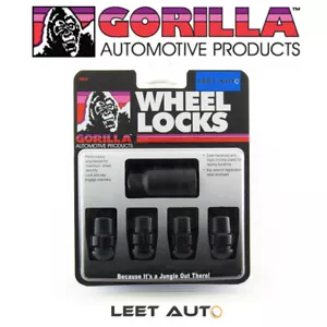 Gorilla Wheel Locks, Honda Acura Radius/Ball Seat, Black, 12mm x 1.50, 38431XLBC - Picture 1 of 7