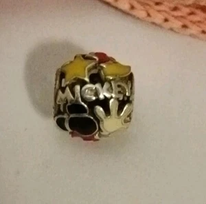 Authentic Pandora Disney I Am Mickey Mouse "Mickey Mania" Charm 791459ENMX - Picture 1 of 5