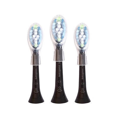 3 cabezales de cepillo de control de placa Philips DiamondClean Smart C3 | negro | sin caja Foto 1 de 2