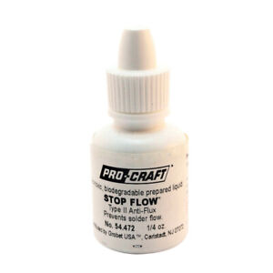 Pro-Craft Stop Flow Anti Flux 1/4 Oz,Prevent Flowing Soldering To Unwanted Areas