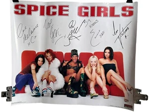 Vintage The Spice Girls Signatures 1997 Rare Original Poster 16 X 20” - Picture 1 of 4