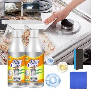 1/2/3x Kitchen Cleaner Spray Foam Grease Degreaser Home Dirt F0N0 Oil X6C0 - Picture 1 of 18