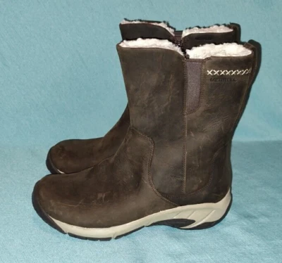 Botas impermeables polares con cremallera alta Merrell Encore 4 J003832 para mujer talla 7,5 M Foto 1 de 4