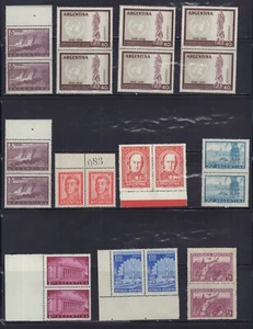 ARGENTINA 1950s MINT PAIRS LOT - Picture 1 of 1
