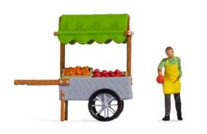 Noch 16501 - Tiny-Scenes «Stand de fruits»: Vendeur + chariot fruits - HO (1:87) - Foto 1 di 3