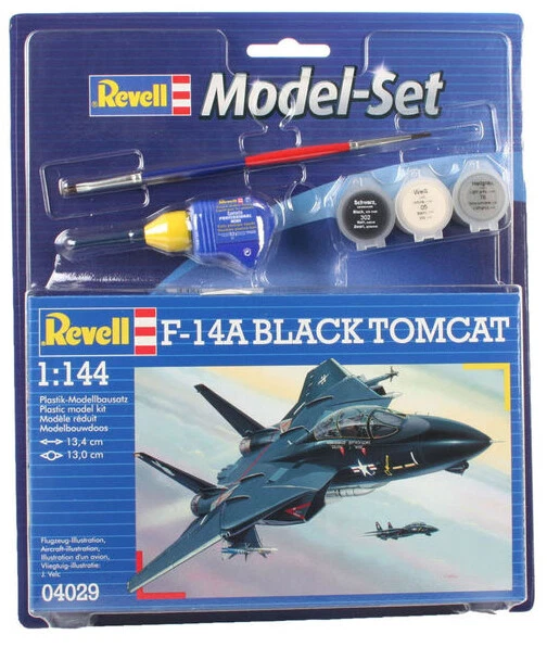 REVELL Modellino F-14A Black Tomcat con verniciatura da assemblare 1/144 ...