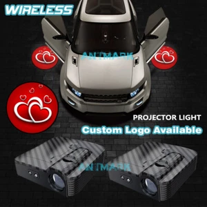 Red Love Heart Symbol Wireless Car Door Projector Courtesy Ghost Shadow Light - Picture 1 of 9