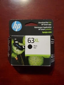 NEW Genuine HP 63XL (F6U64AN) Black Ink Cartridge OCT 2026 NEW 63 XL Black ink - Picture 1 of 7