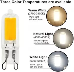 G9 Bombilla LED G9 Blanco Cálido/Natual/Frío Regulable COB 7W 9W 12W 15W Cápsula Halógena - Imagen 1 de 18