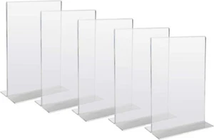 HMF 5x Acryl Tischaufsteller gerade DIN A5 Menükartenhalter Aufsteller - Bild 1 von 5