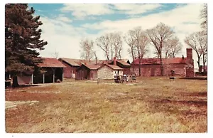 FORT BRIDGER Granger Wyoming WY Postcard First TOURIST CAMP Cabins Camping - Picture 1 of 2