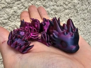 Mini Dragón Bebé Articulado, Juguete Flexi Fidget, Impreso en 3D - Imagen 1 de 36