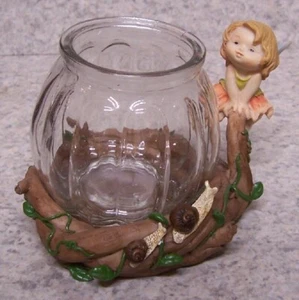 Flower Pot Little Fairy for Succulent Tillandsia plant resin planter NEW 3¾ tall - Picture 1 of 5