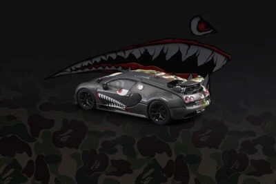 Mortal 1/64 Bugatti Veyron Super Sport Diecast Toys Model Dubai Police Car Gifts - Image 1 of 4