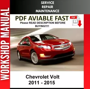 CHEVROLET VOLT 2011 2012 2013 2014 2015 SERVICE REPAIR WORKSHOP MANUAL 2 - Picture 1 of 1