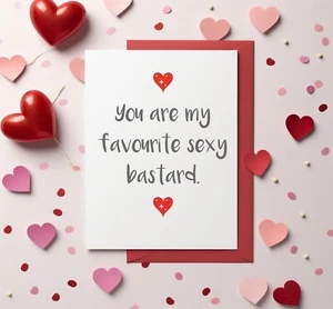 Funny Valentines Day Card Rude Card Wife Husband Boyfriend Girlfriend BCR516 - Picture 1 of 3