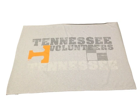 Tennesse Volunteers Blanket 60"x44.5" Gray Jersey Knit Orange Power T Cover
