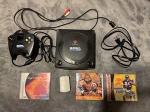 SEGA DREAMCAST BLACK SPORTS EDITION CONSOLE BUNDLE W/CONTROLLER Memory Unit GAME - Picture 1 of 18