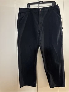 Carhartt  Mens Pant B11 BLK Carpenter  Washed Duck Workwear Size 38x30 Black - Picture 1 of 15