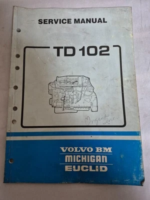 Volvo, Michigan, Euclid TD102 Engine Service Manual 21 1 669 6546 - Image 1 of 4