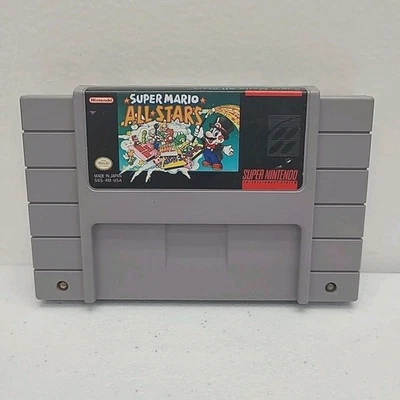 Super Mario All-Stars Nintendo SNES, 1993 Cartucho Autêntico Testado Apenas  - Imagem 1 de 4