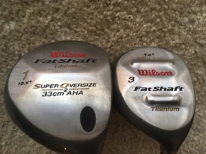 Wilson Fat Shaft Super Oversize Titanium 10.5° Driver & 14° 3 Wood Railer - Picture 1 of 8